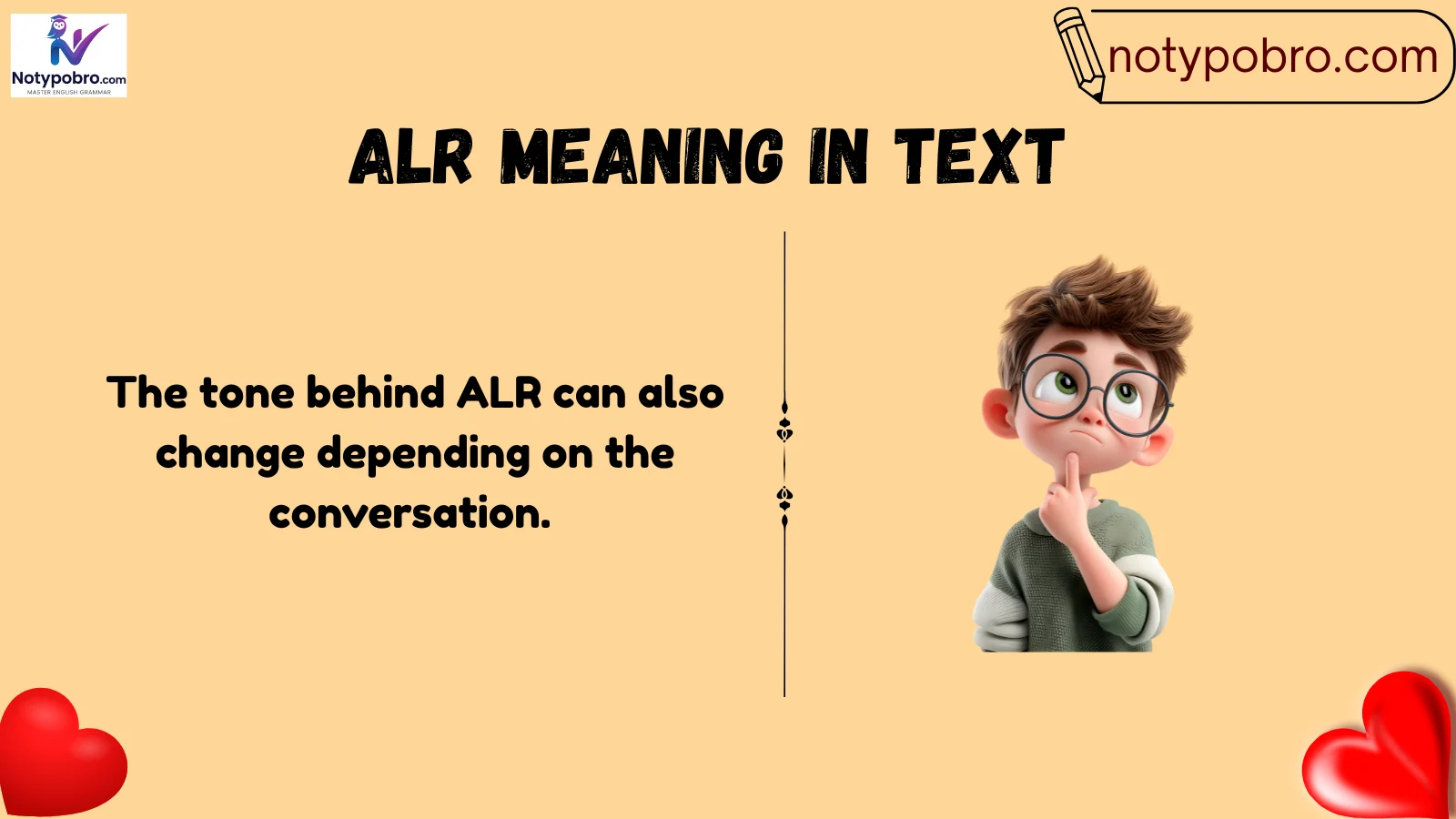 alr meaning in text