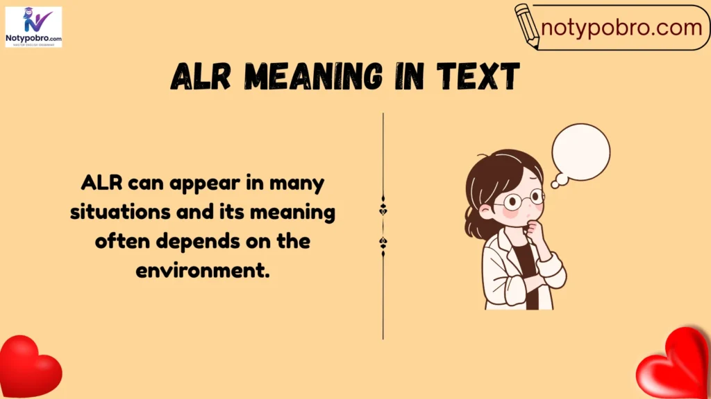 Background of ALR