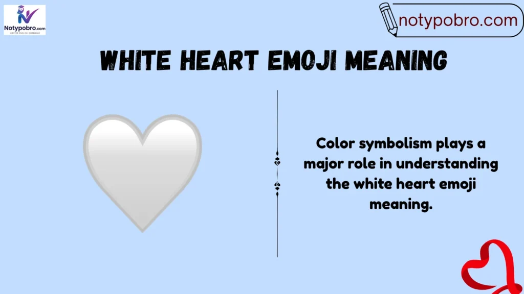 Background of the White Heart Emoji