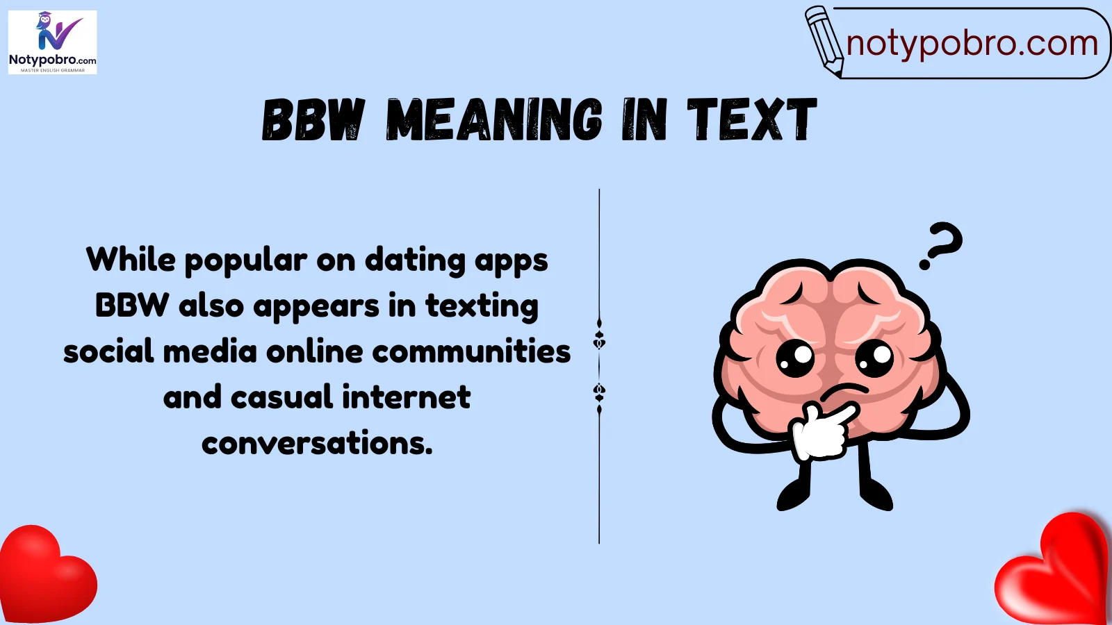 bbw meaning in text