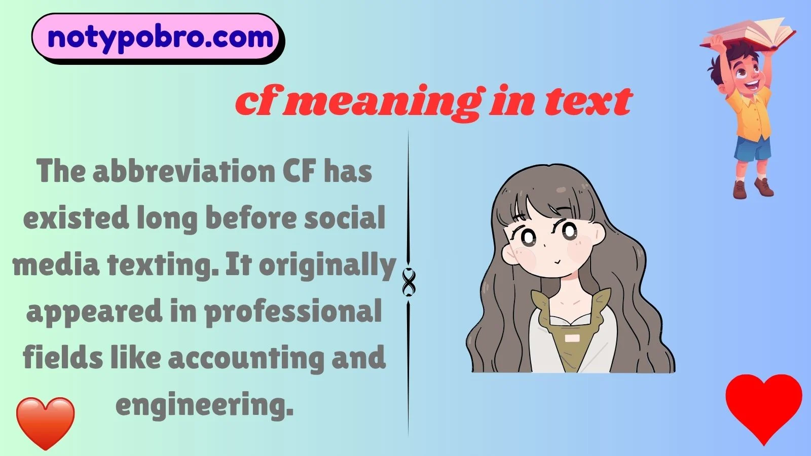 cf meaning in text