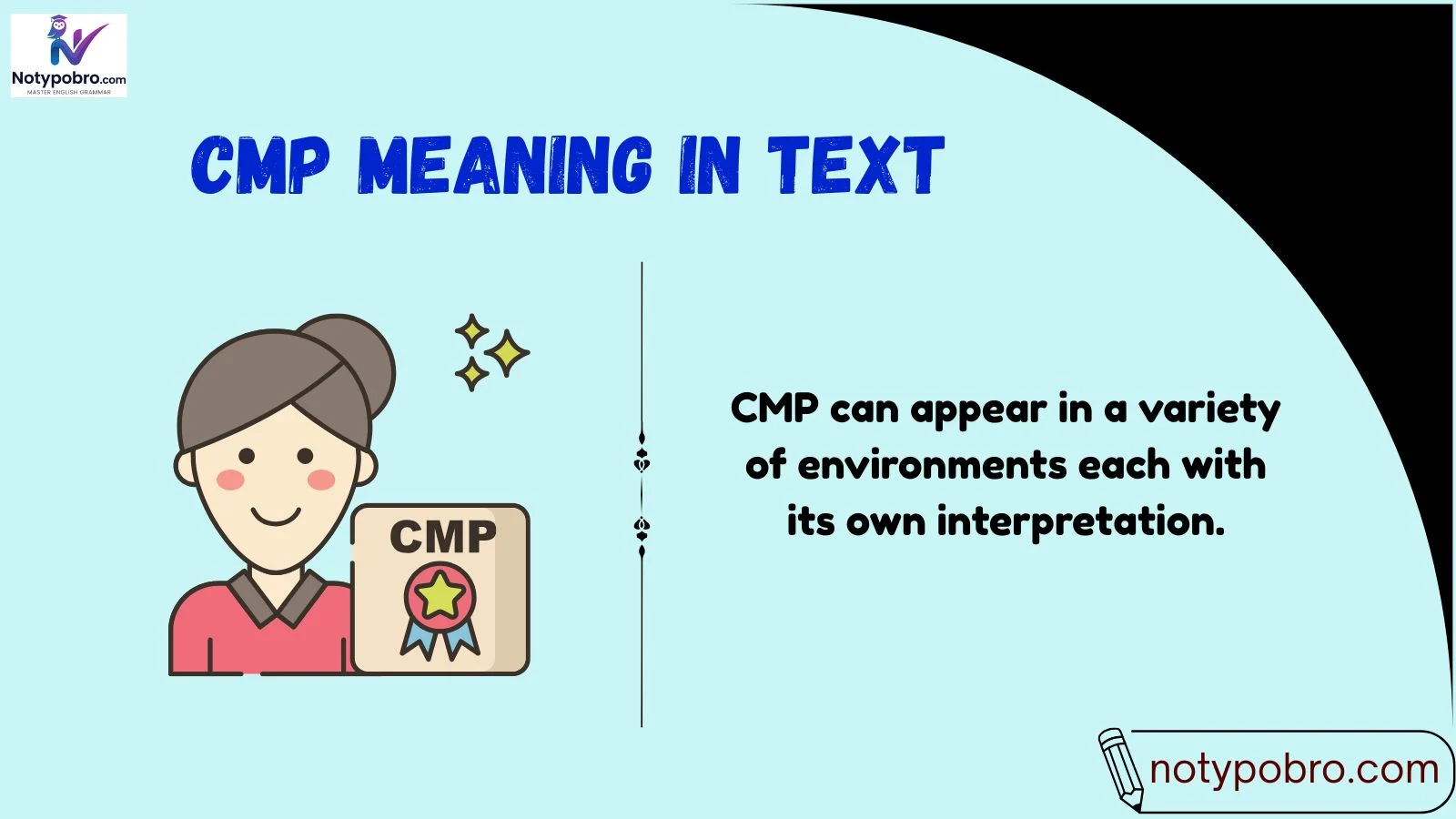 cmp meaning in text