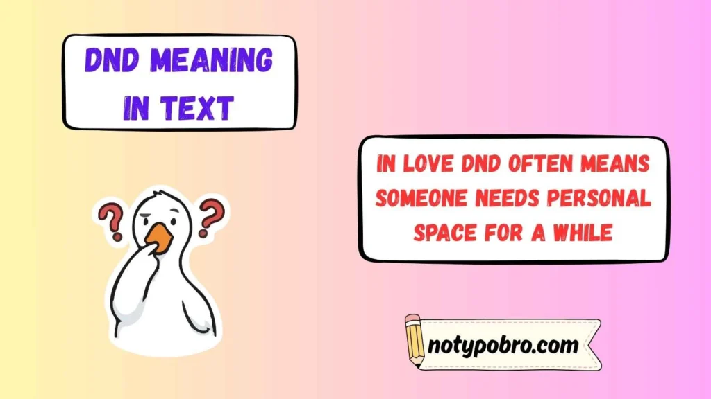 DND Meaning in Love