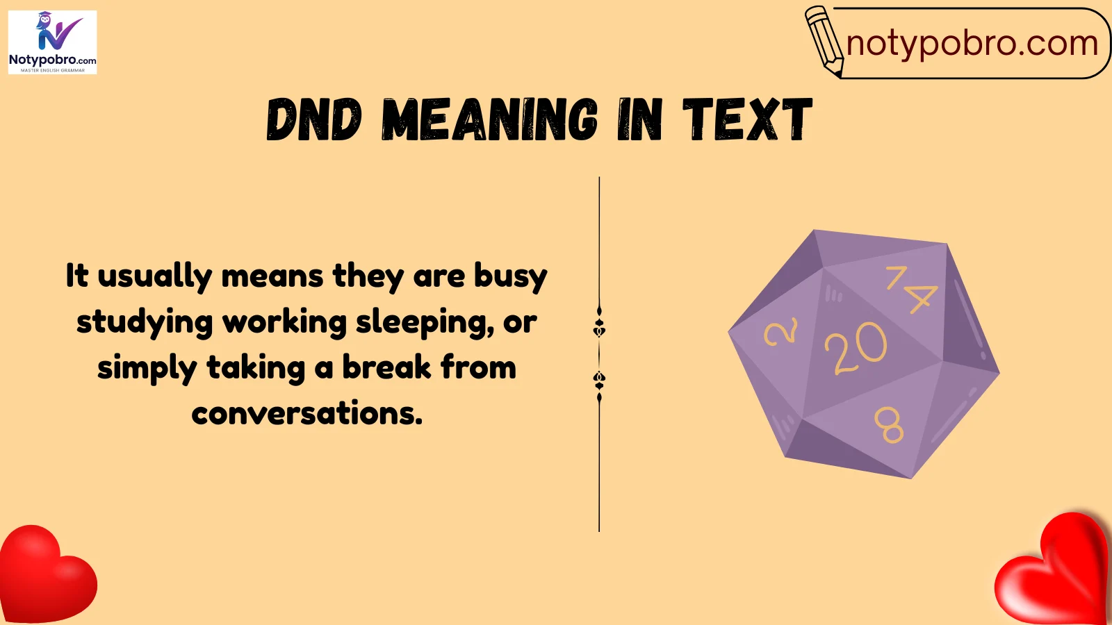 dnd meaning in text