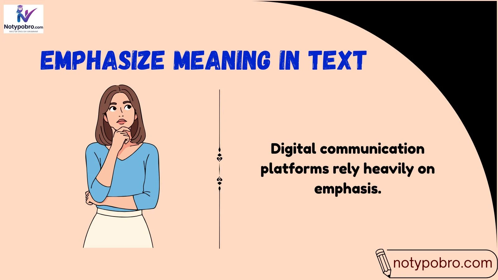 emphasize meaning in text