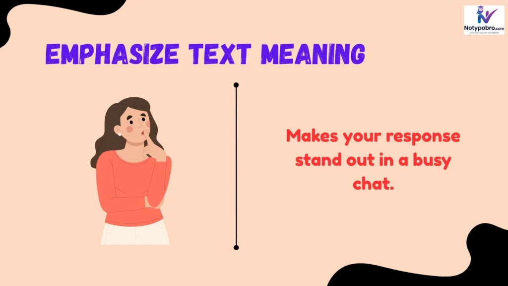Emphasize Text Meaning IPhone