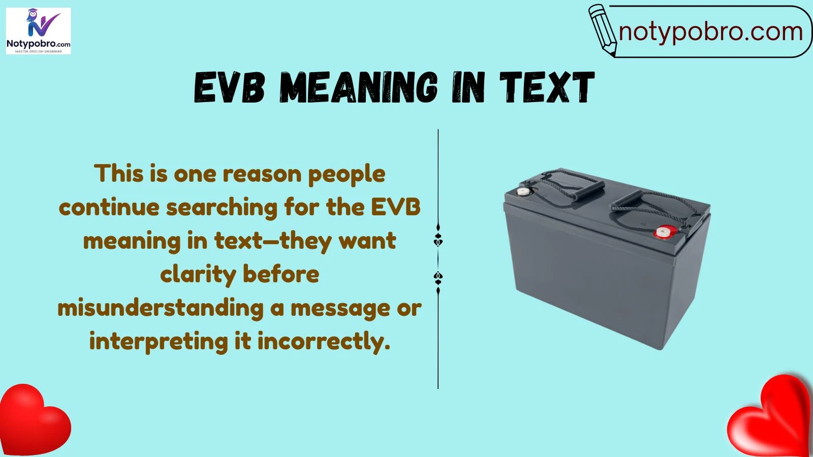evb meaning in text