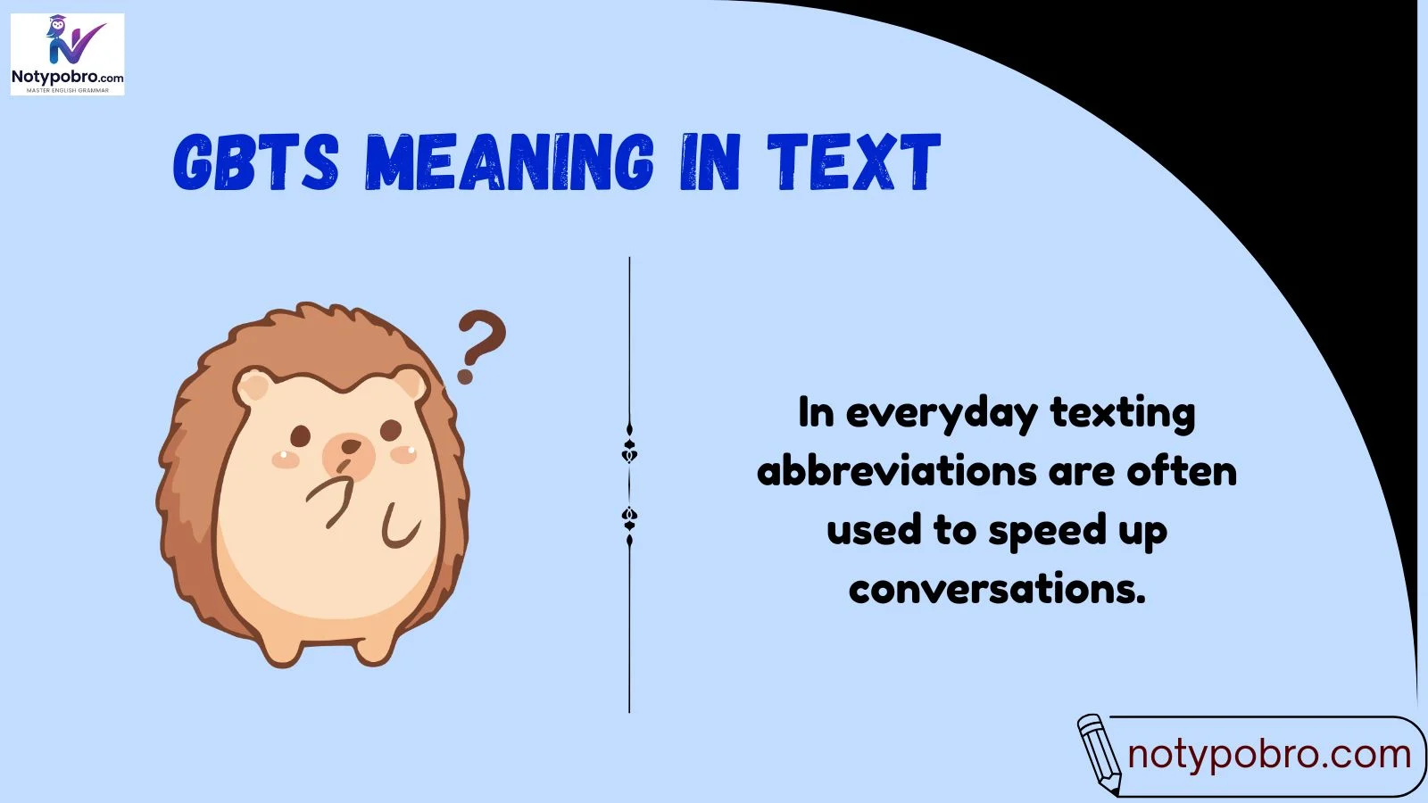 gbts meaning in text