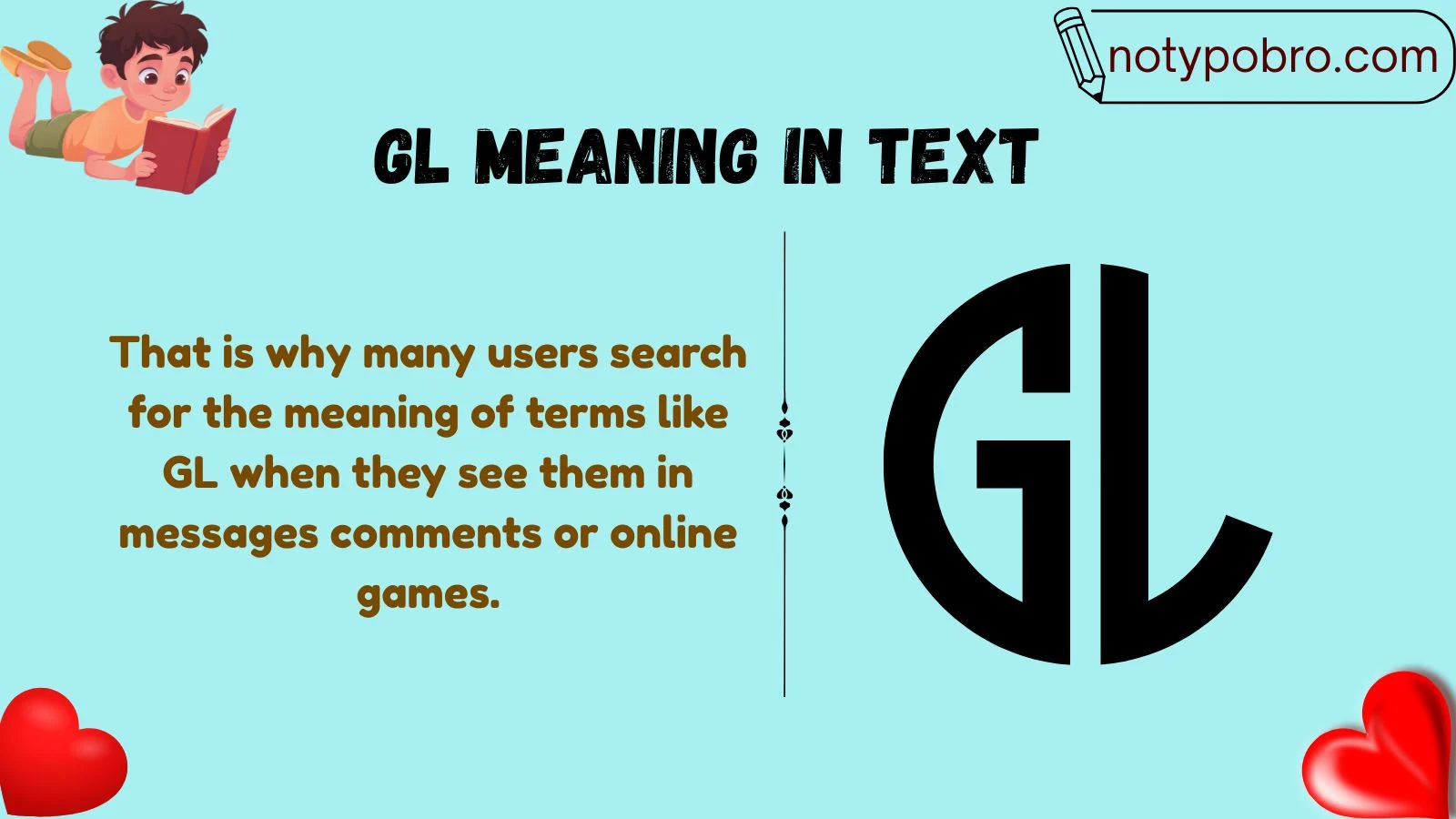 gl meaning in text