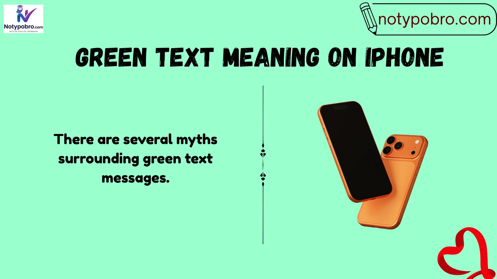 green text meaning on iphone