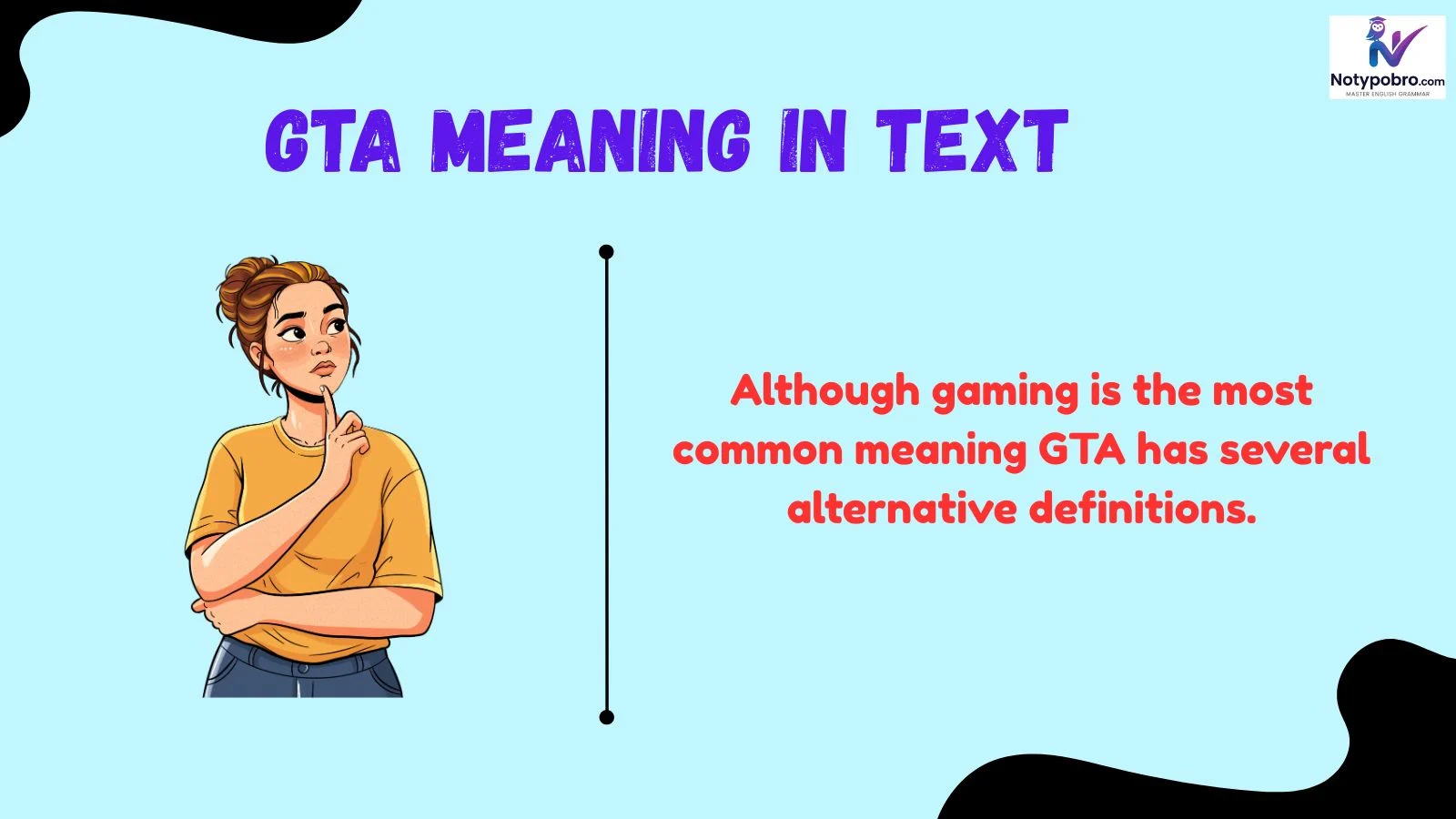 gta meaning in text
