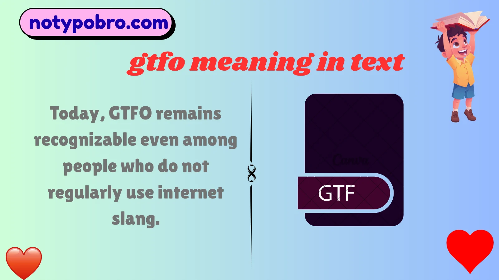 gtfo meaning in text