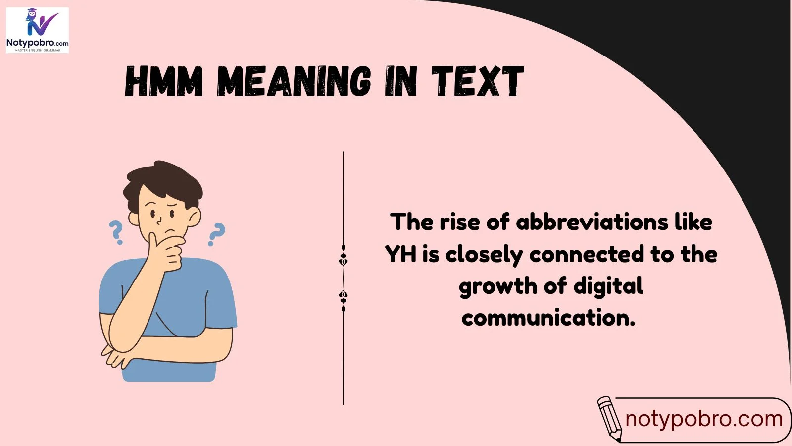 hmm meaning in text