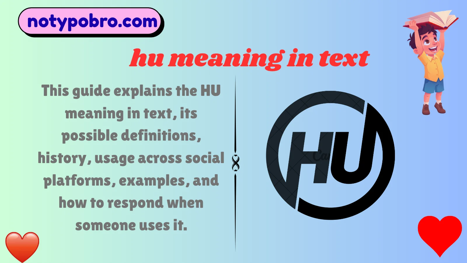 hu meaning in text