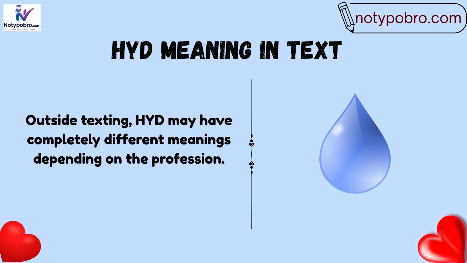 hyd meaning in text