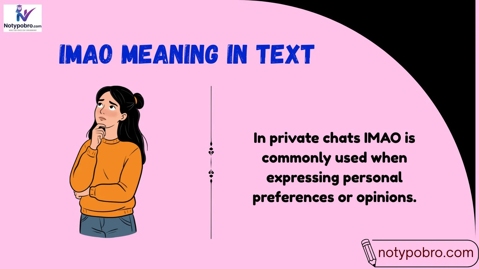 imao meaning in text