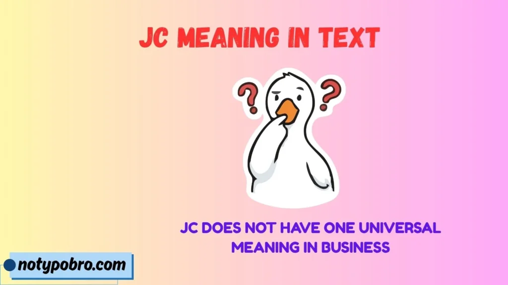 JC Meaning in Business