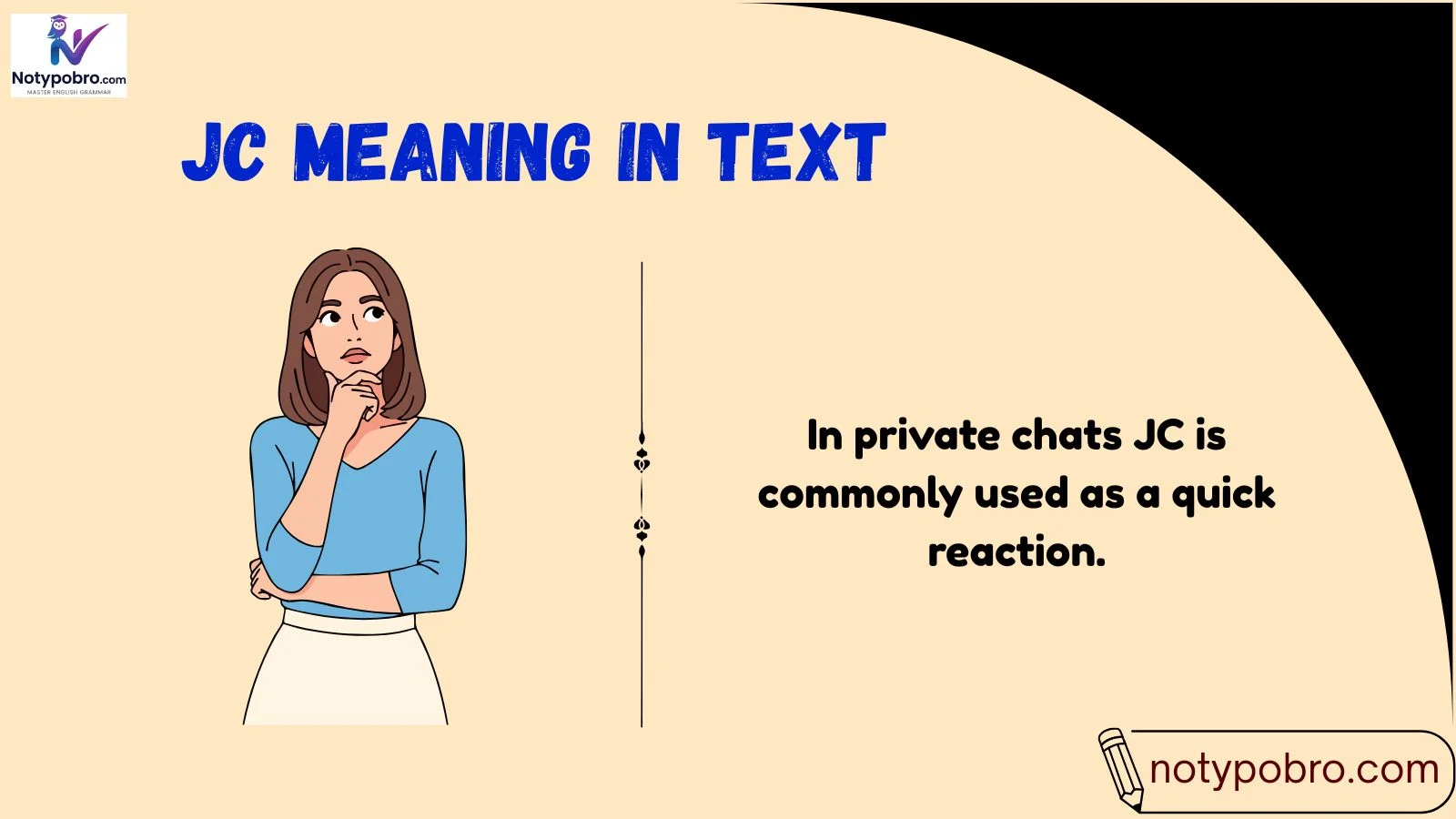 jc meaning in text
