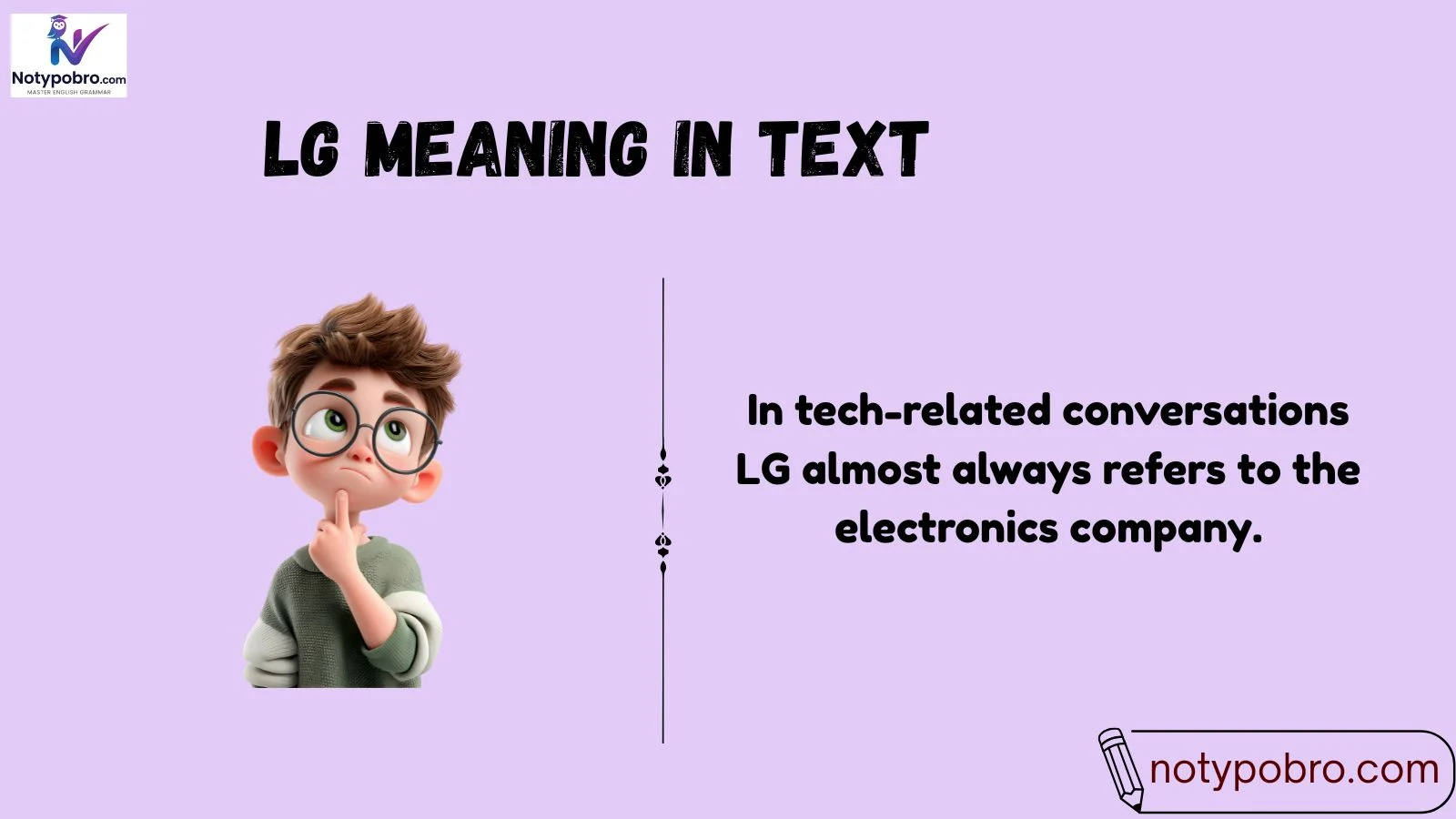 lg meaning in text