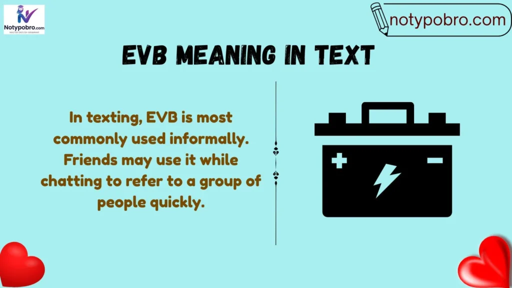 Meaning & Definition of EVB in Text