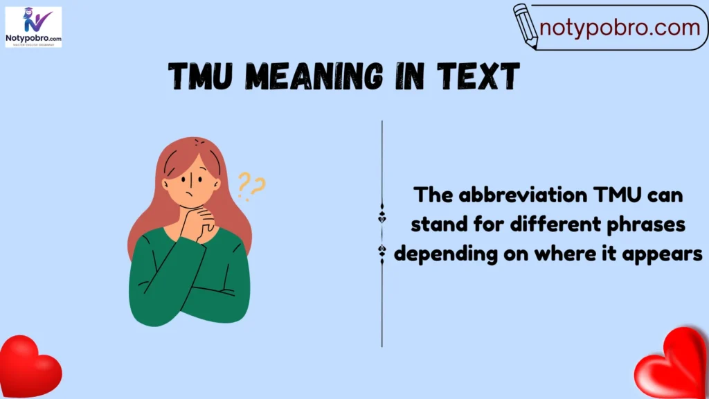 Meaning & Definition of TMU