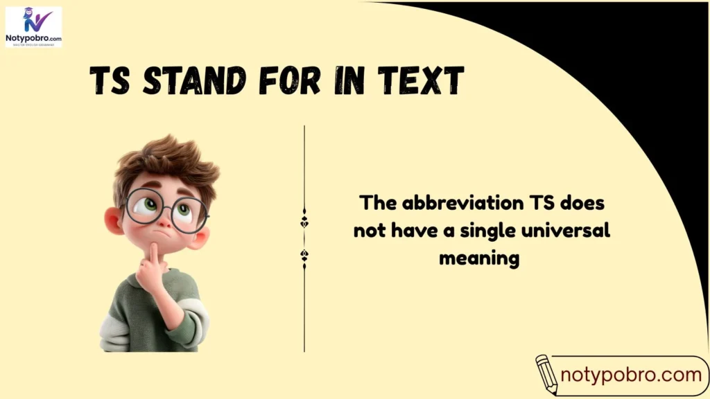Meaning & Definition of TS in Text