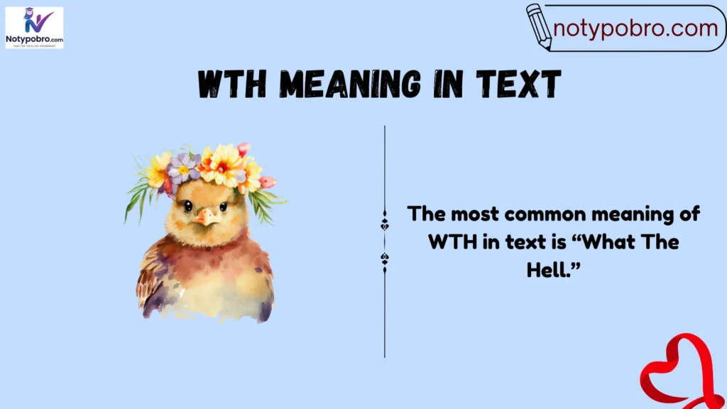 Meaning & Definition of WTH