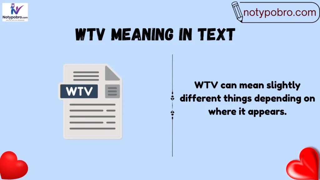 Meaning & Definition of WTV