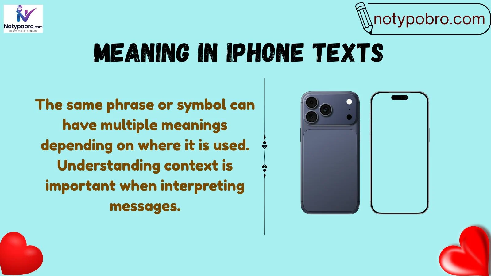 meaning in iphone texts