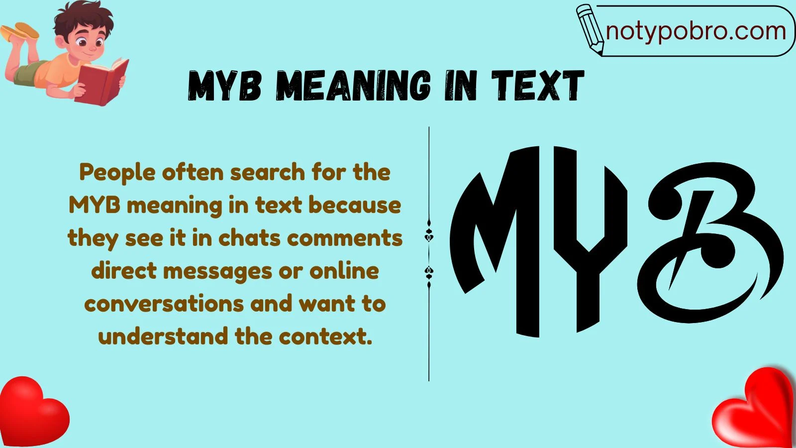 myb meaning in text