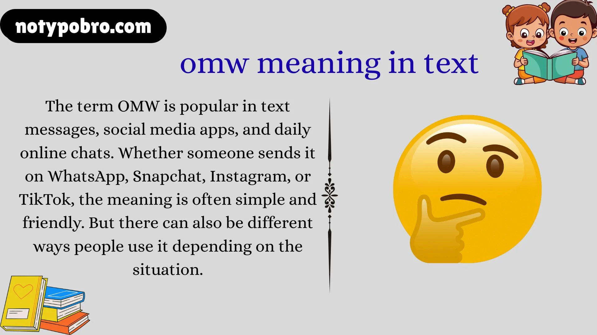 omw meaning in text