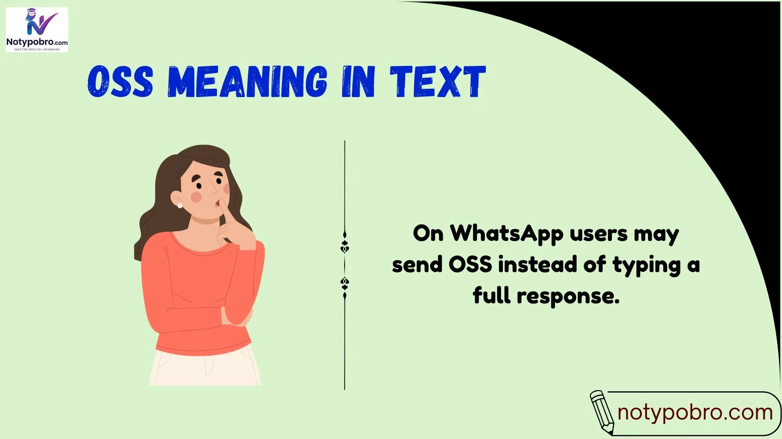 oss meaning in text