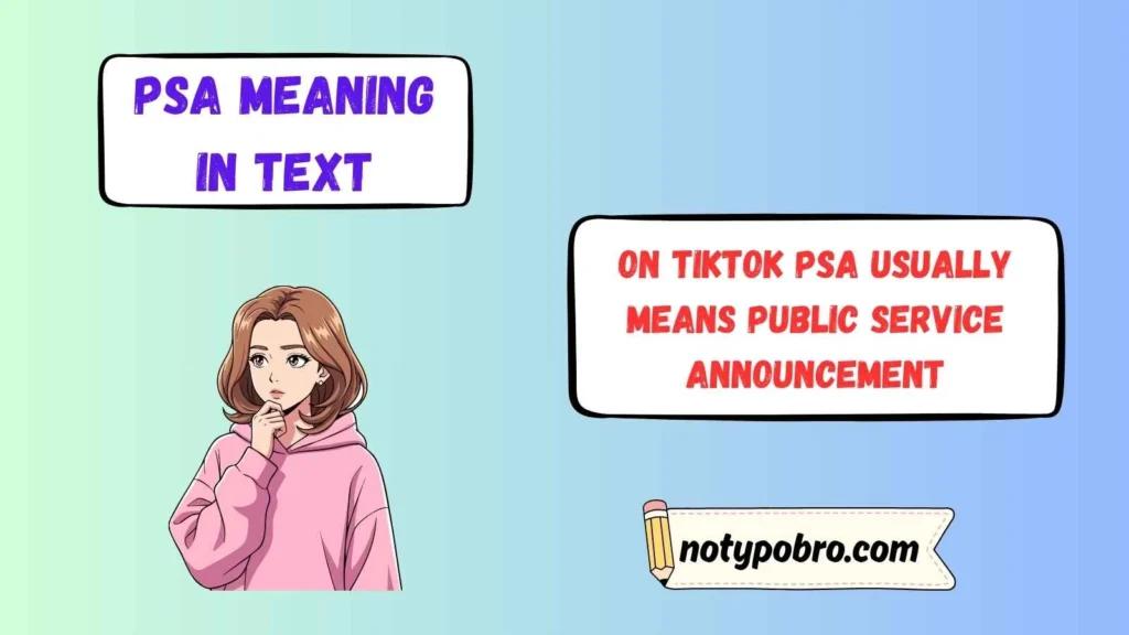PSA Meaning Slang TikTok