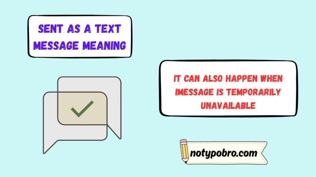 Sent as a Text Message Meaning IMessage