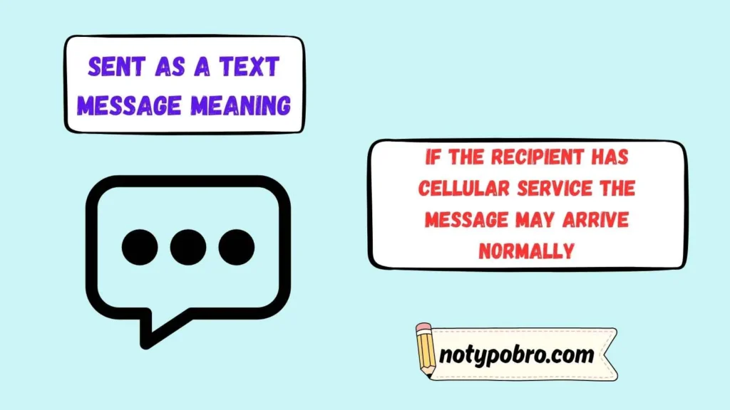 Sent as Text Message Did It Go Through