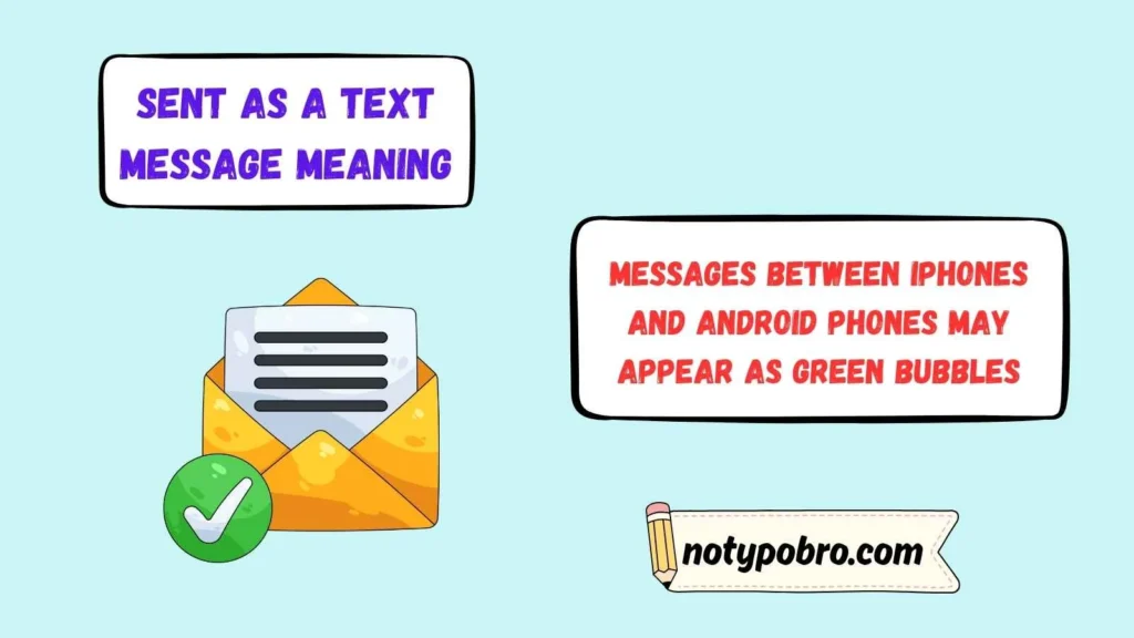 Sent as Text Message Meaning Android