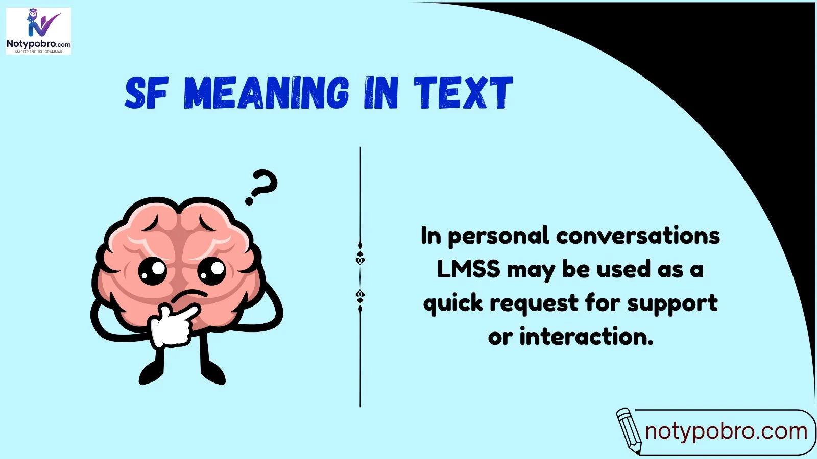 sf meaning in text