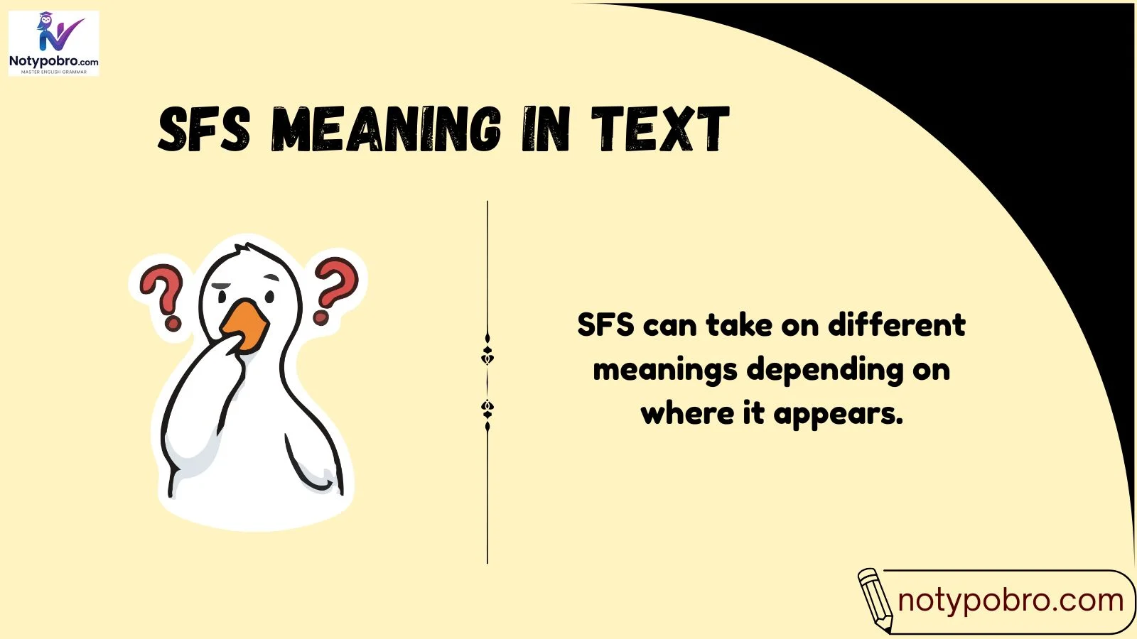 sfs meaning in text