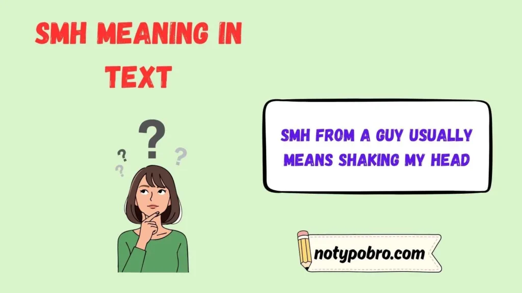 SMH Meaning in Text From a Guy