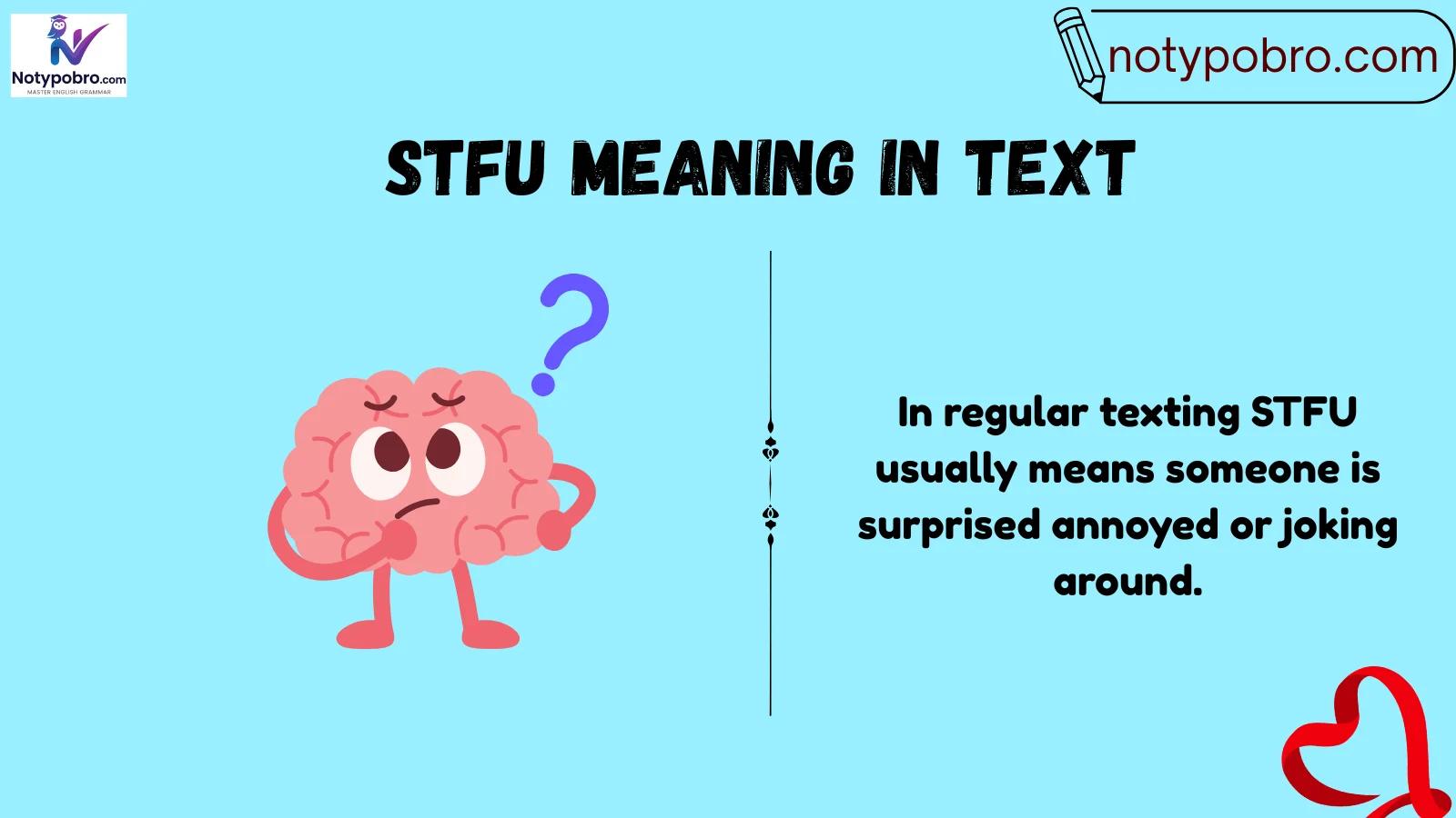stfu meaning in text