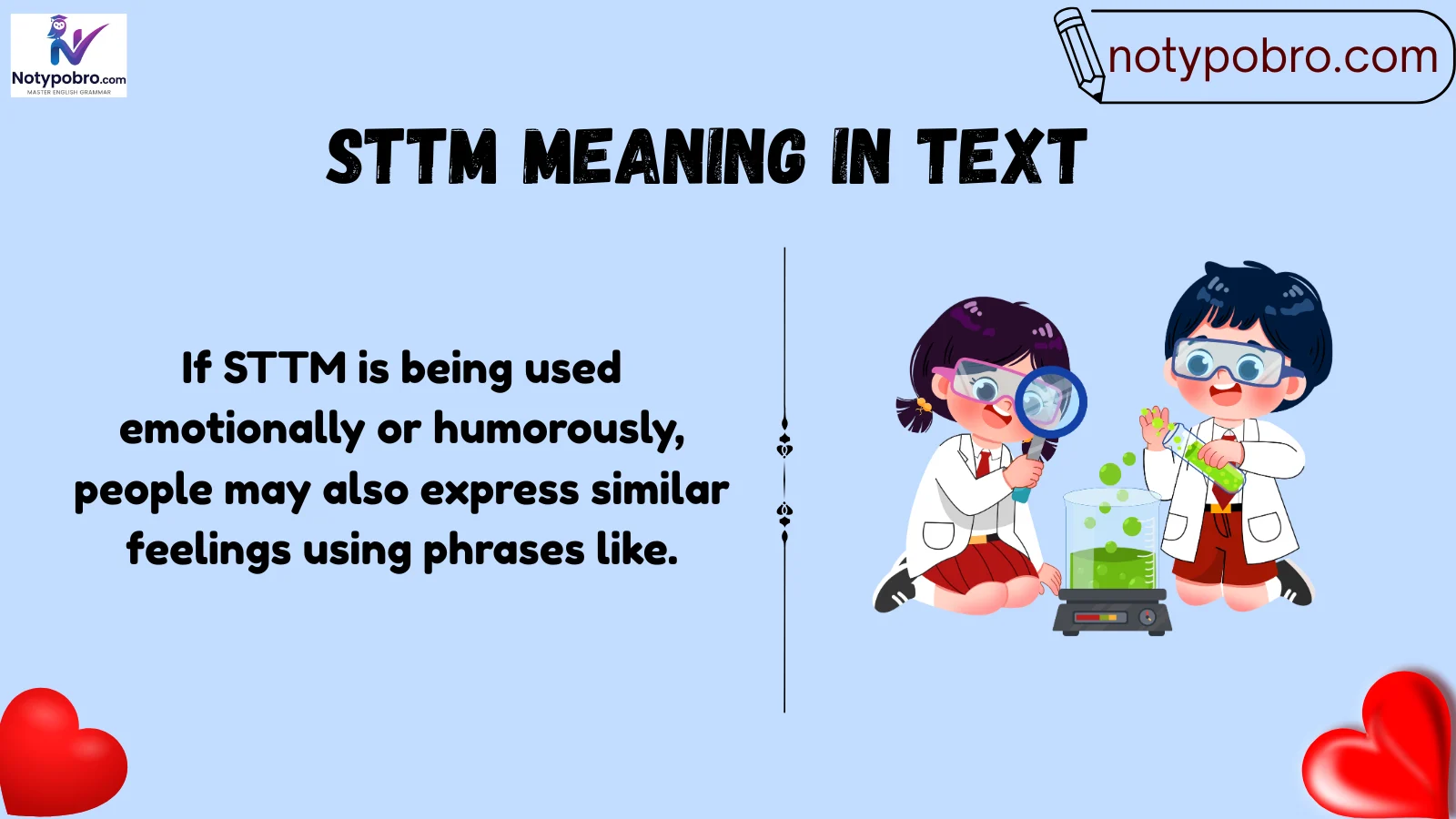 sttm meaning in text
