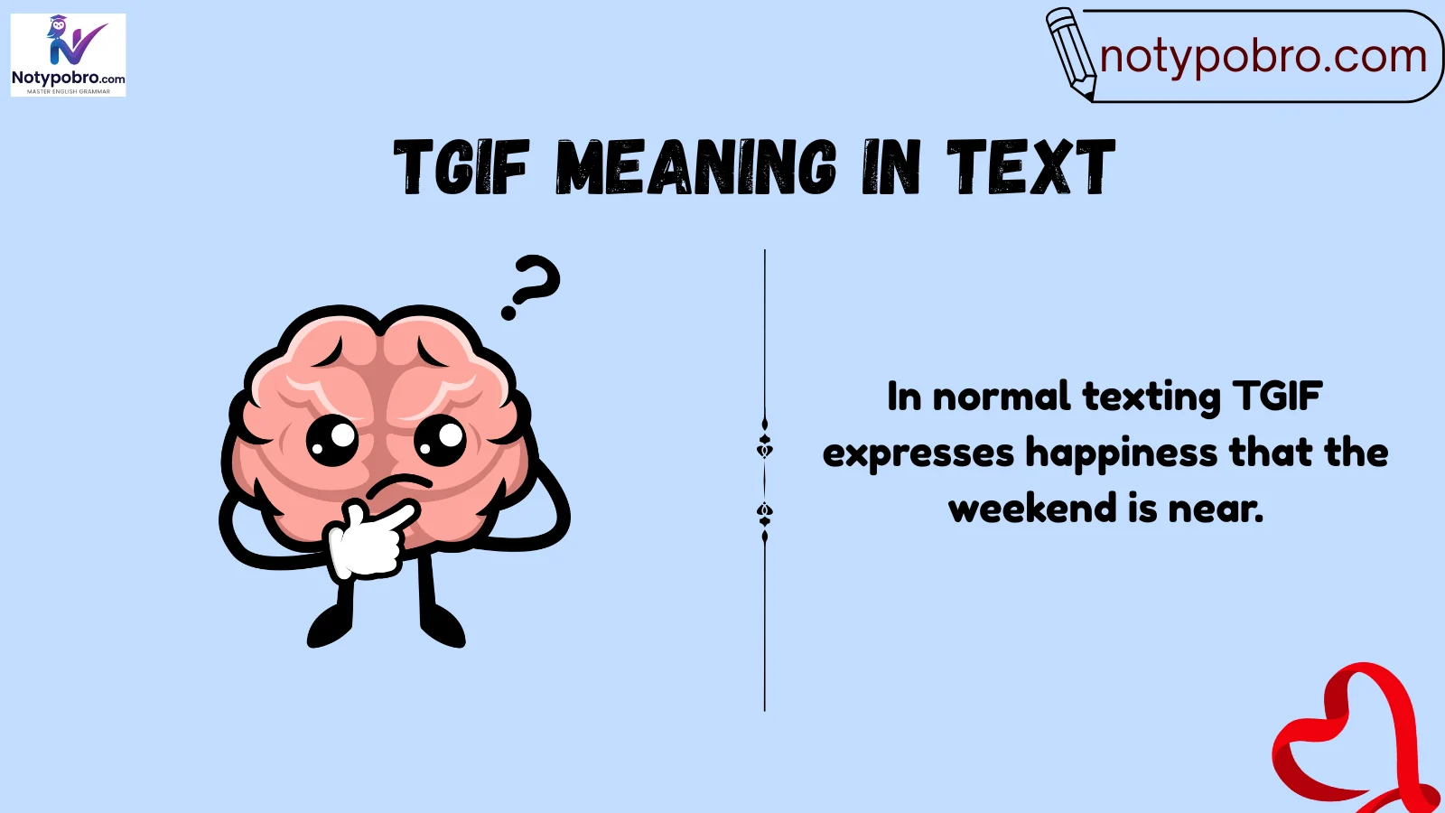 tgif meaning in text