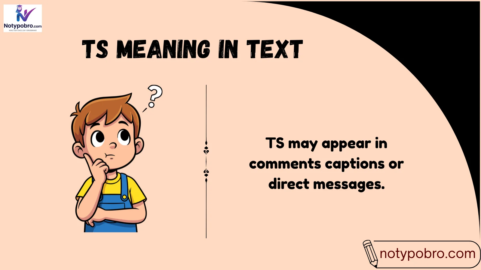ts meaning in text