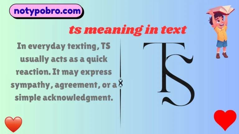 ts meaning in text