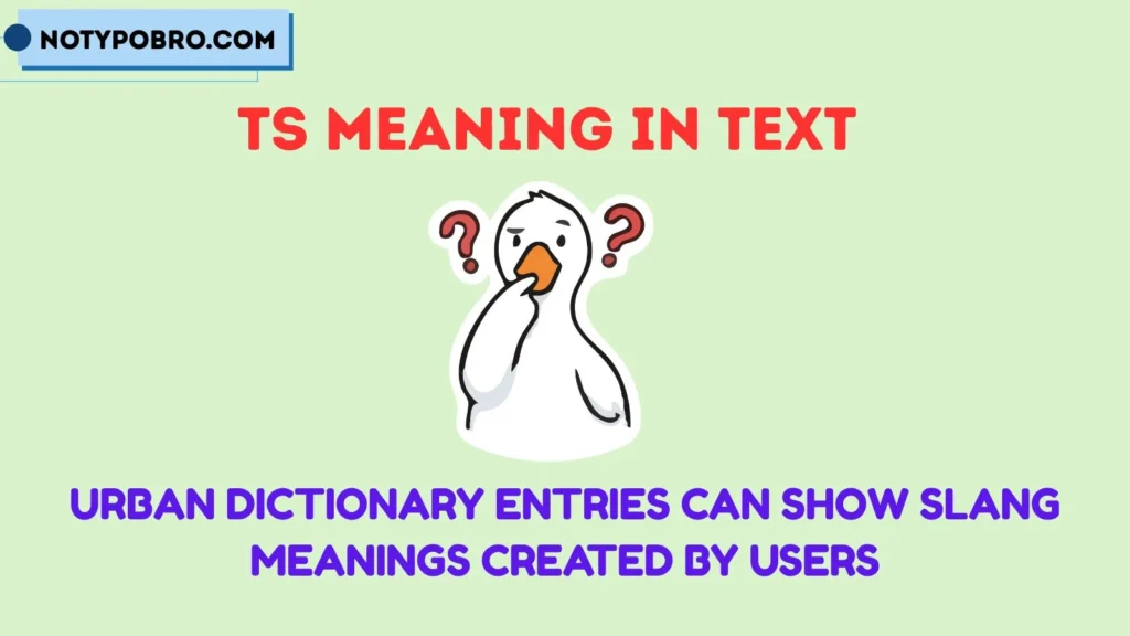 Ts Meaning in Text Urban Dictionary