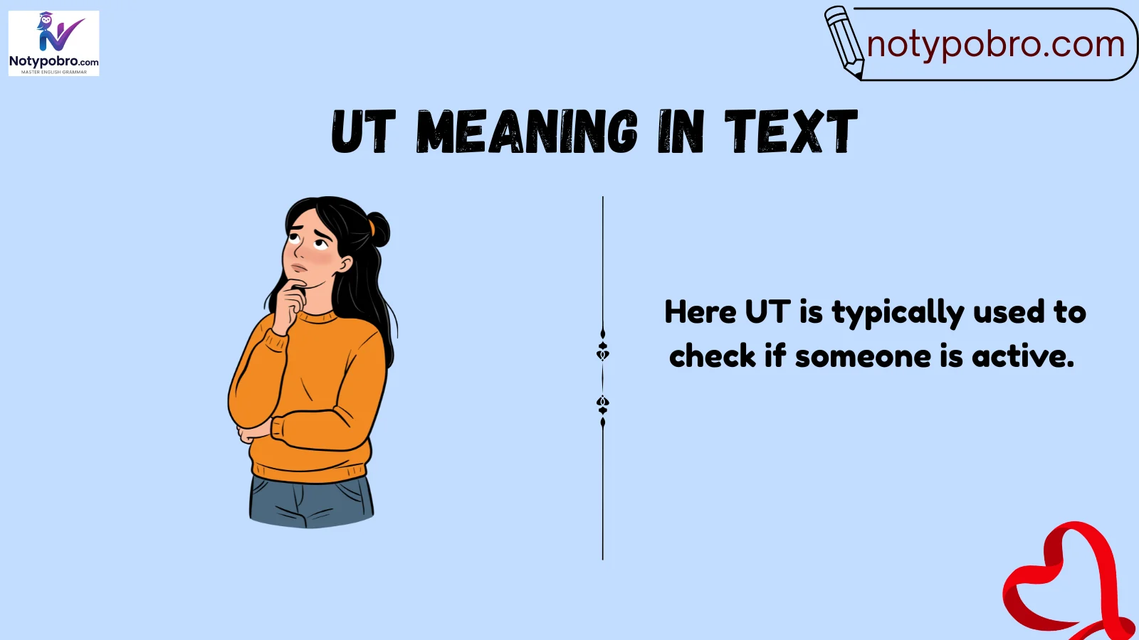 ut meaning in text