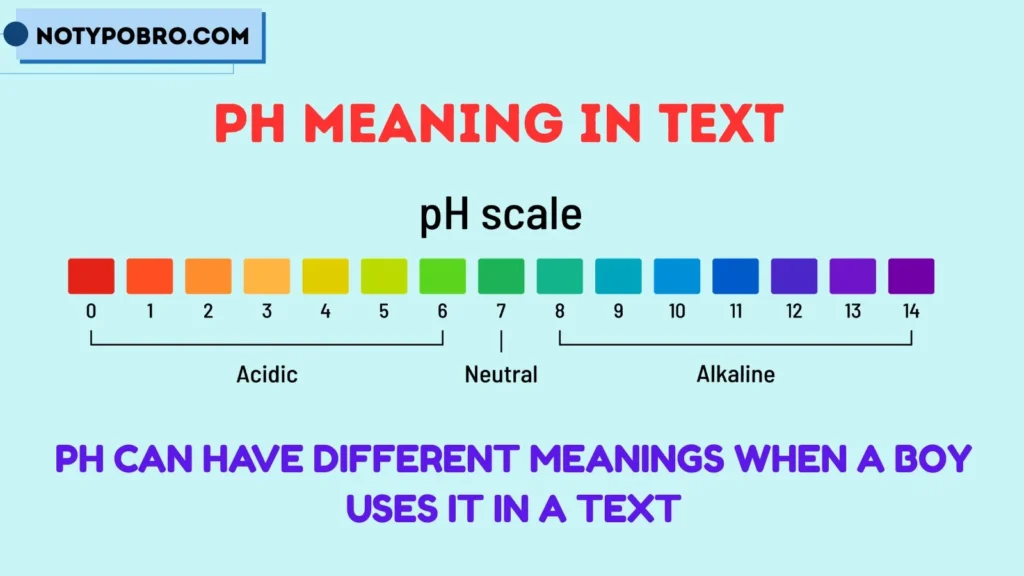 What Does PH Mean in Text From a Boy