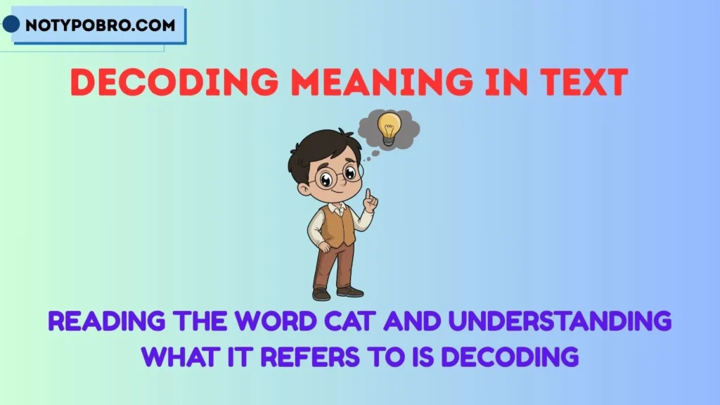Which Are Examples of Decoding?