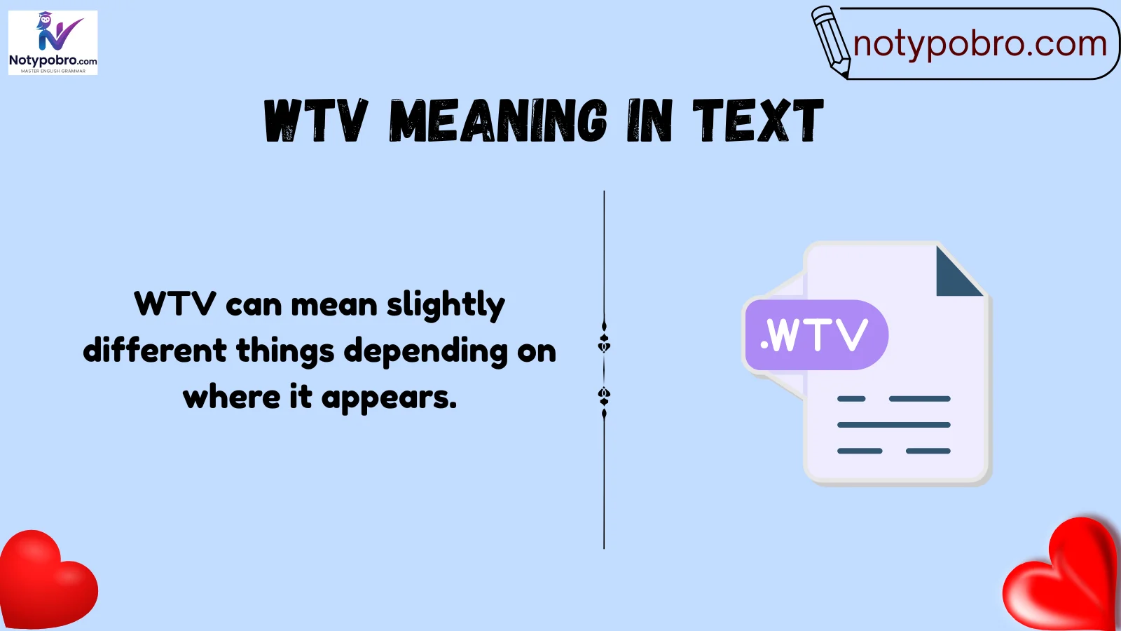 wtv meaning in text