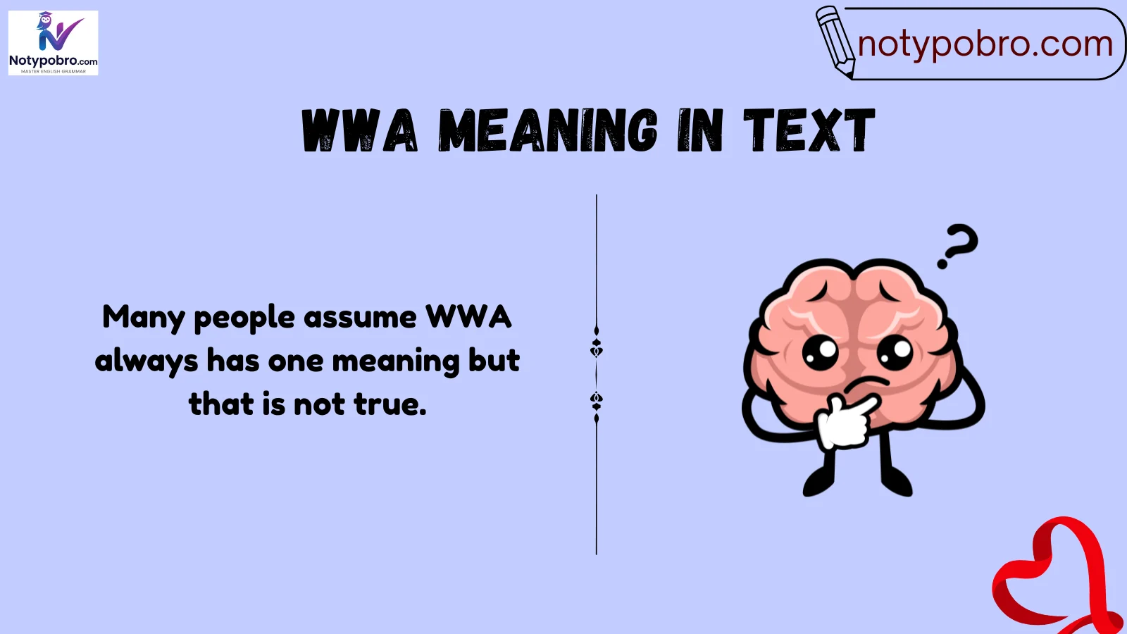 wwa meaning in text